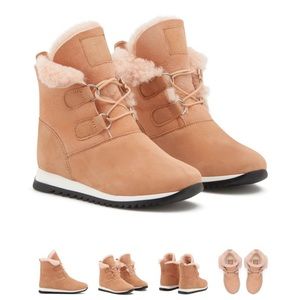 GIUSEPPE ZANOTTI  GIRL'S SUEDE SHEARLING-LINED BOOTS (Size 7-7.5 Baby) NEW